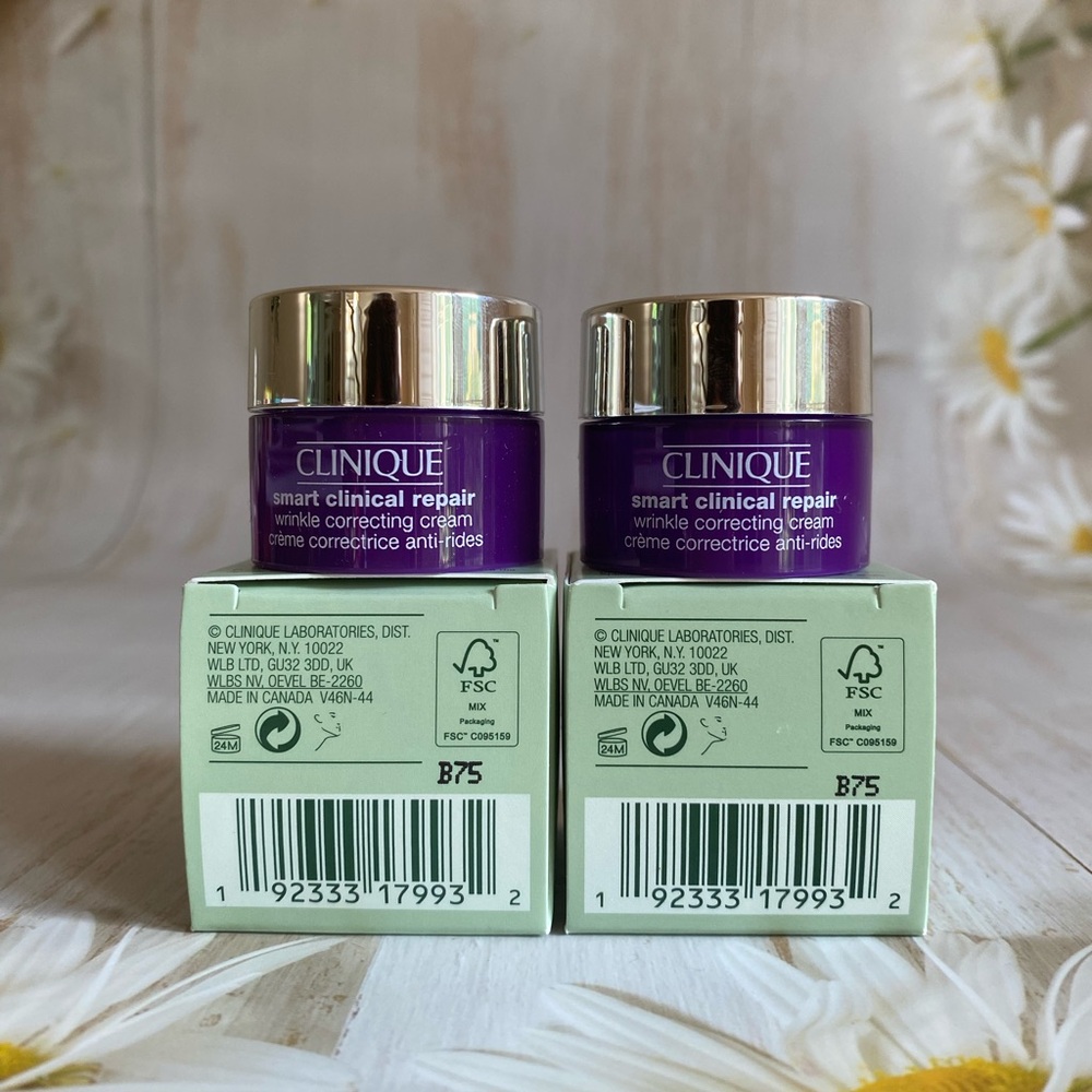 2x Clinique Smart Clinical Repair Wrinkle Correcting Cream, 5ml/0.17oz Each NIB - Picture 3 of 3